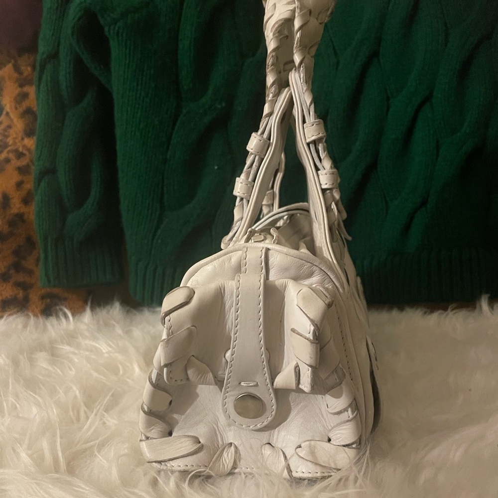 Chloe Silverado Vintage White Leather Handbag | Rare - Picture 3 of 15